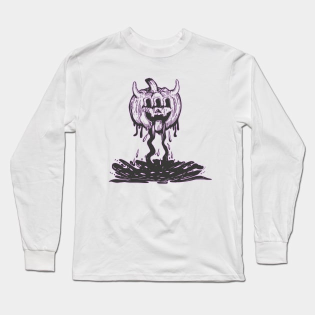 halloween pumpkin WPH MEDIA Long Sleeve T-Shirt by WPHmedia